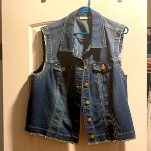 Denim vest by Catos. In great condition.